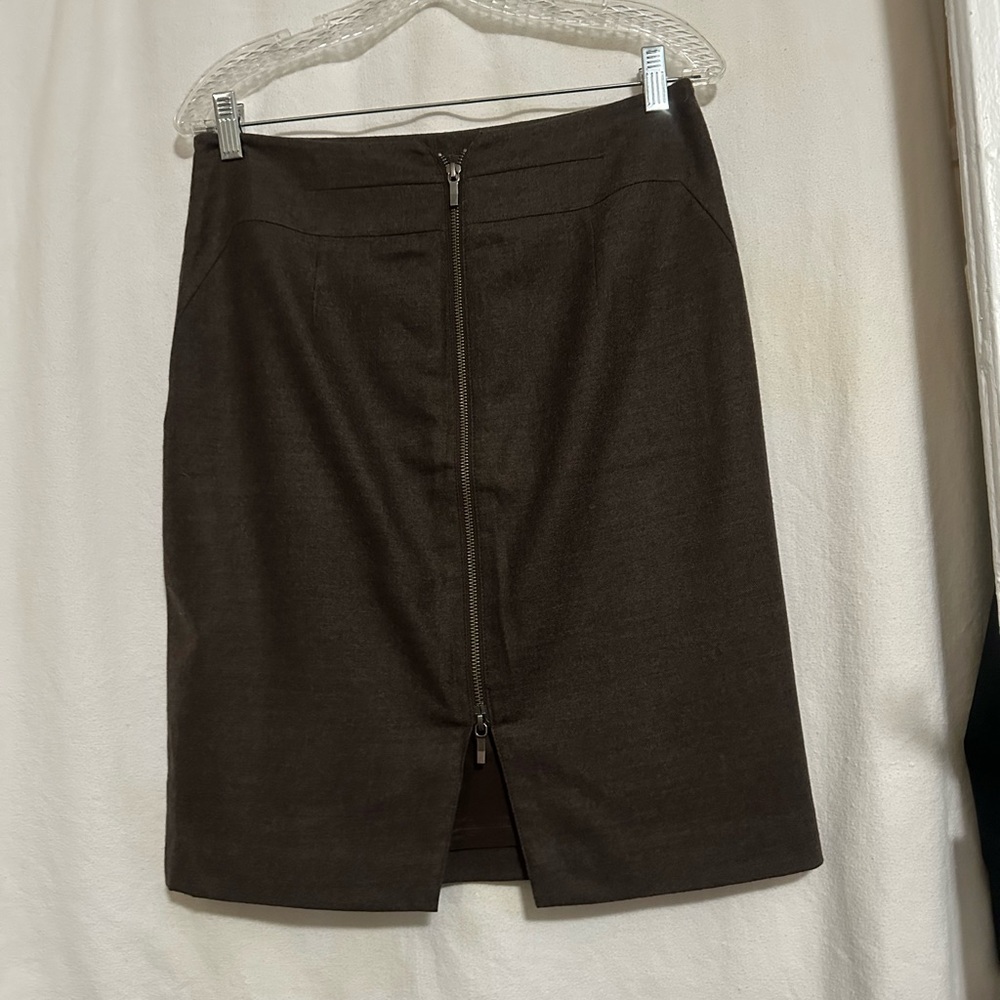 Banana Republic Dark Brown Pencil wool Skirt